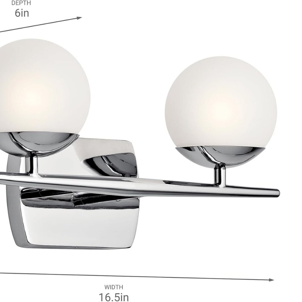 Jasper 16.5 inches 2 Light Halogen Vanity Light - Picture 3 of 8